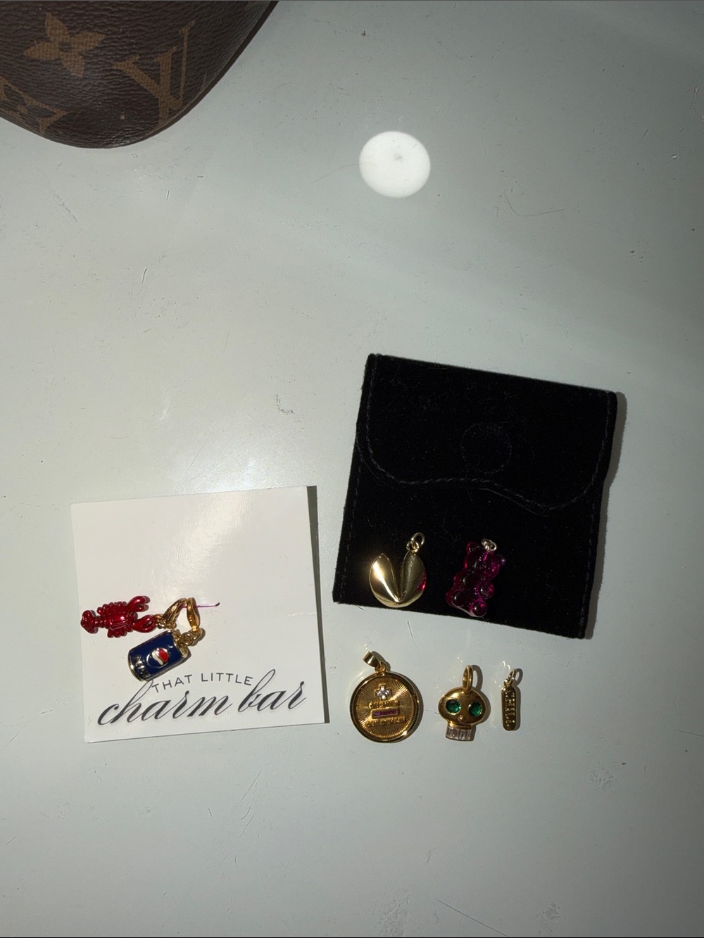 Bundle of gold plated charms